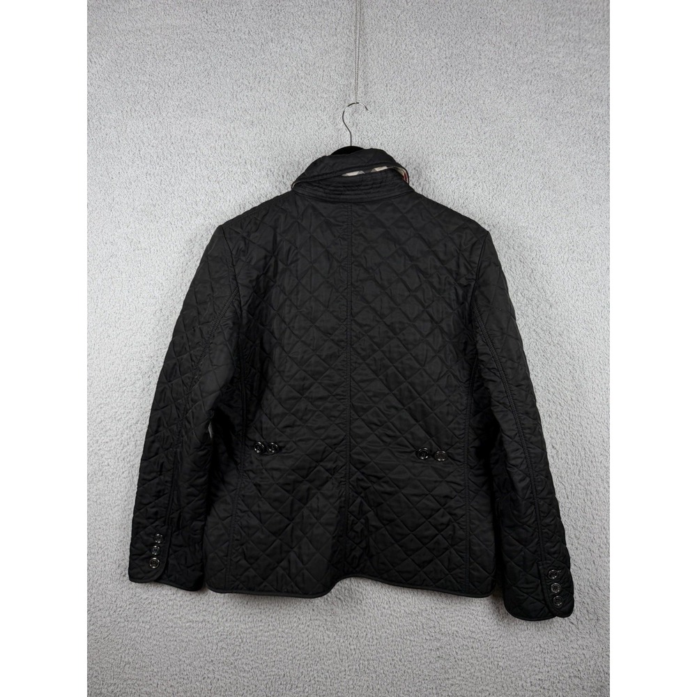 Burberry Brit Women's Black Quilted Nova Check Lined Jacket Women's Sz XL - Picture 11 of 15